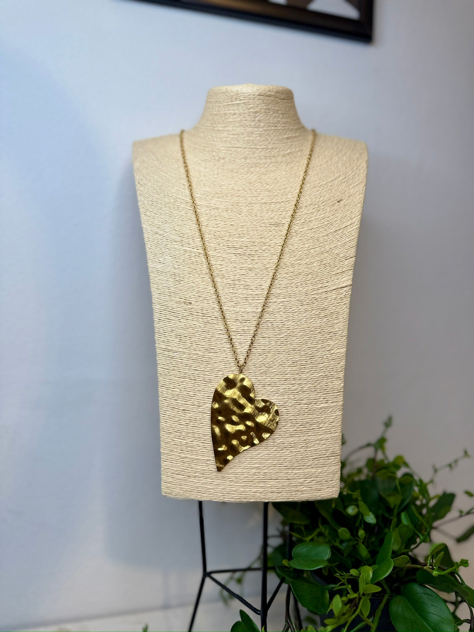 Collana lunga con cuore