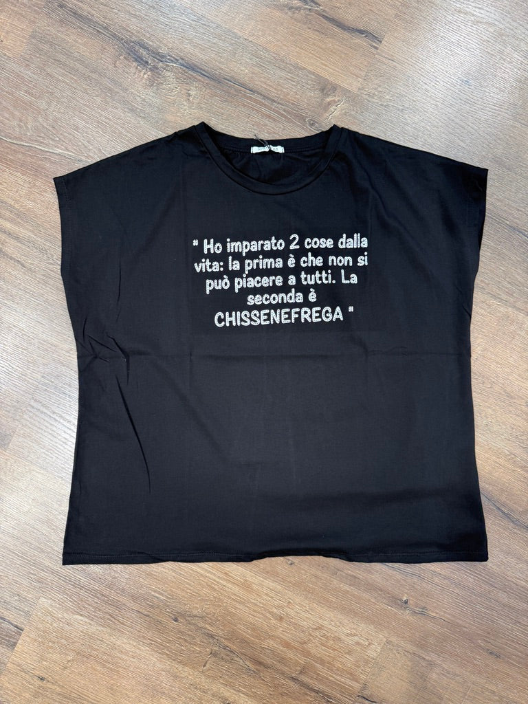 T-shirt stampata "Ho imparato...."
