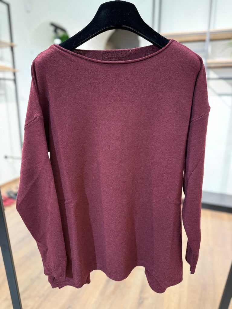 Maglia caldo cotone basica dal taglio morbido