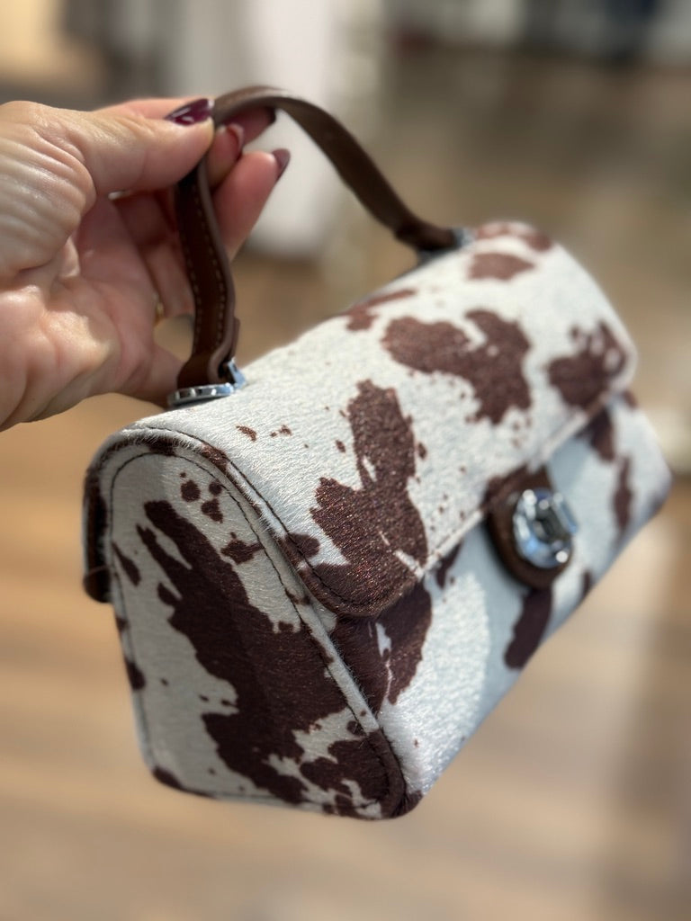 Mini borsa  stampa "muccata"