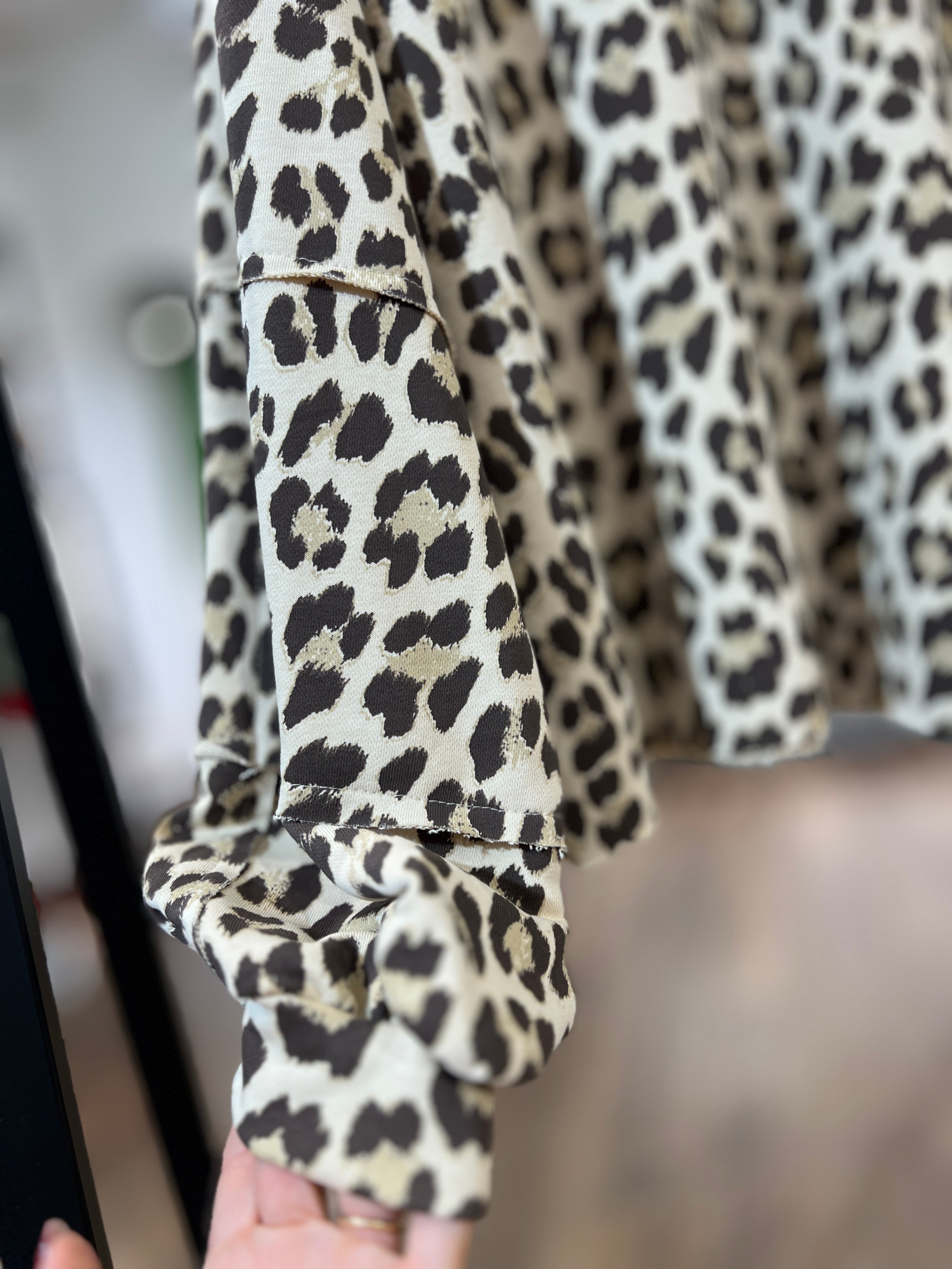 Felpa con fantasia animalier