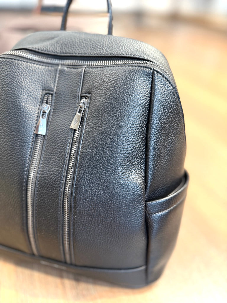 Zaino con doppia zip centrale