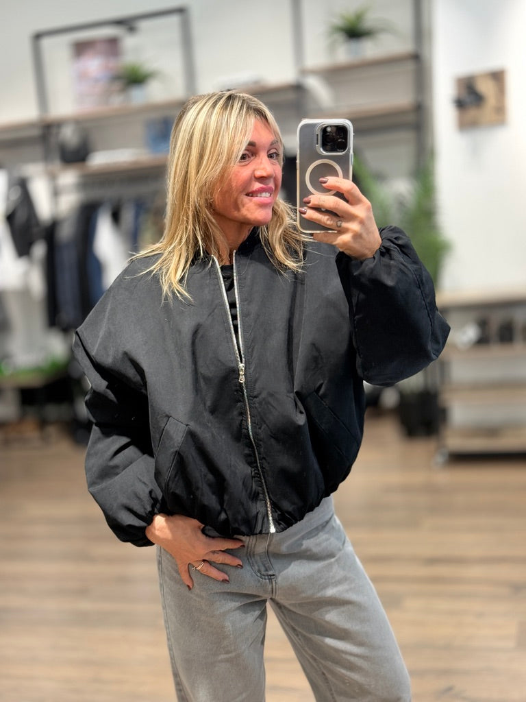 Bomber imbottito  con zip