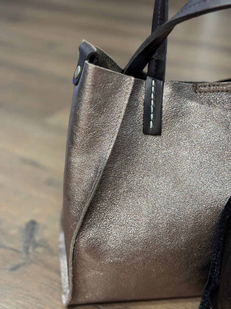 Mini bag in pelle