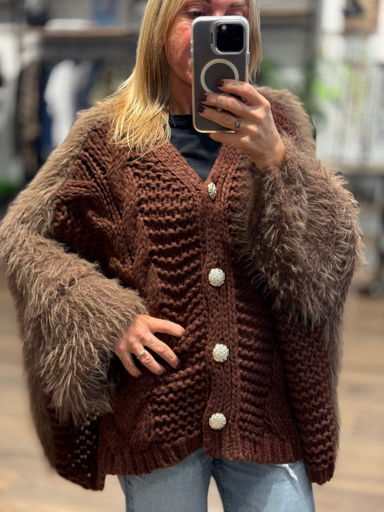 Cardigan Ornella peloso