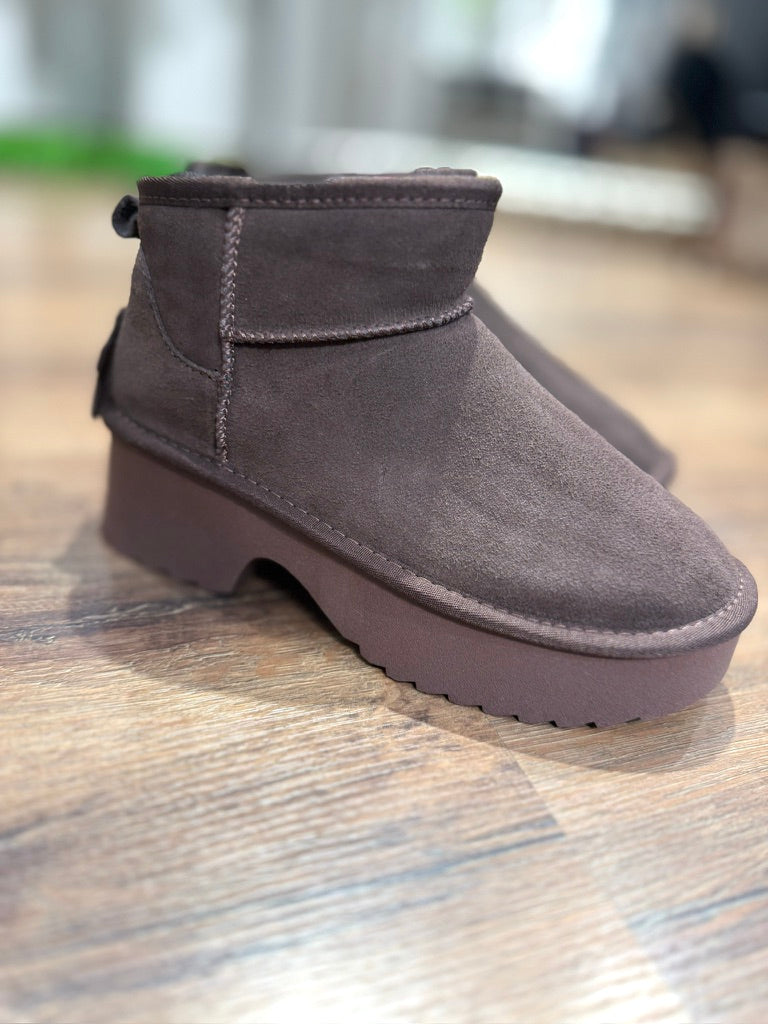 Australian tipo UGG "tacco" pelle