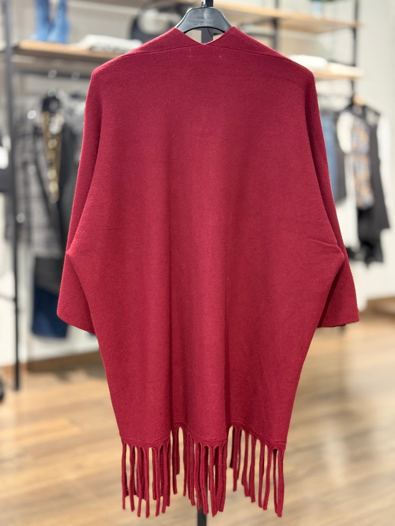 Cardigan lungo con frange