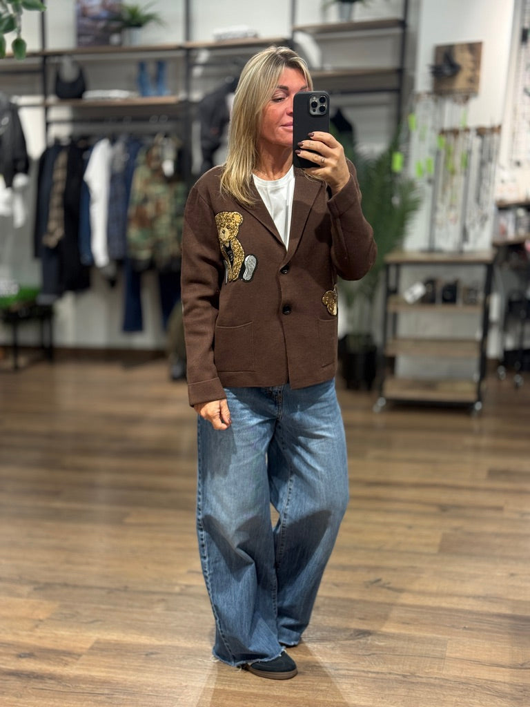 Cardigan con orsi