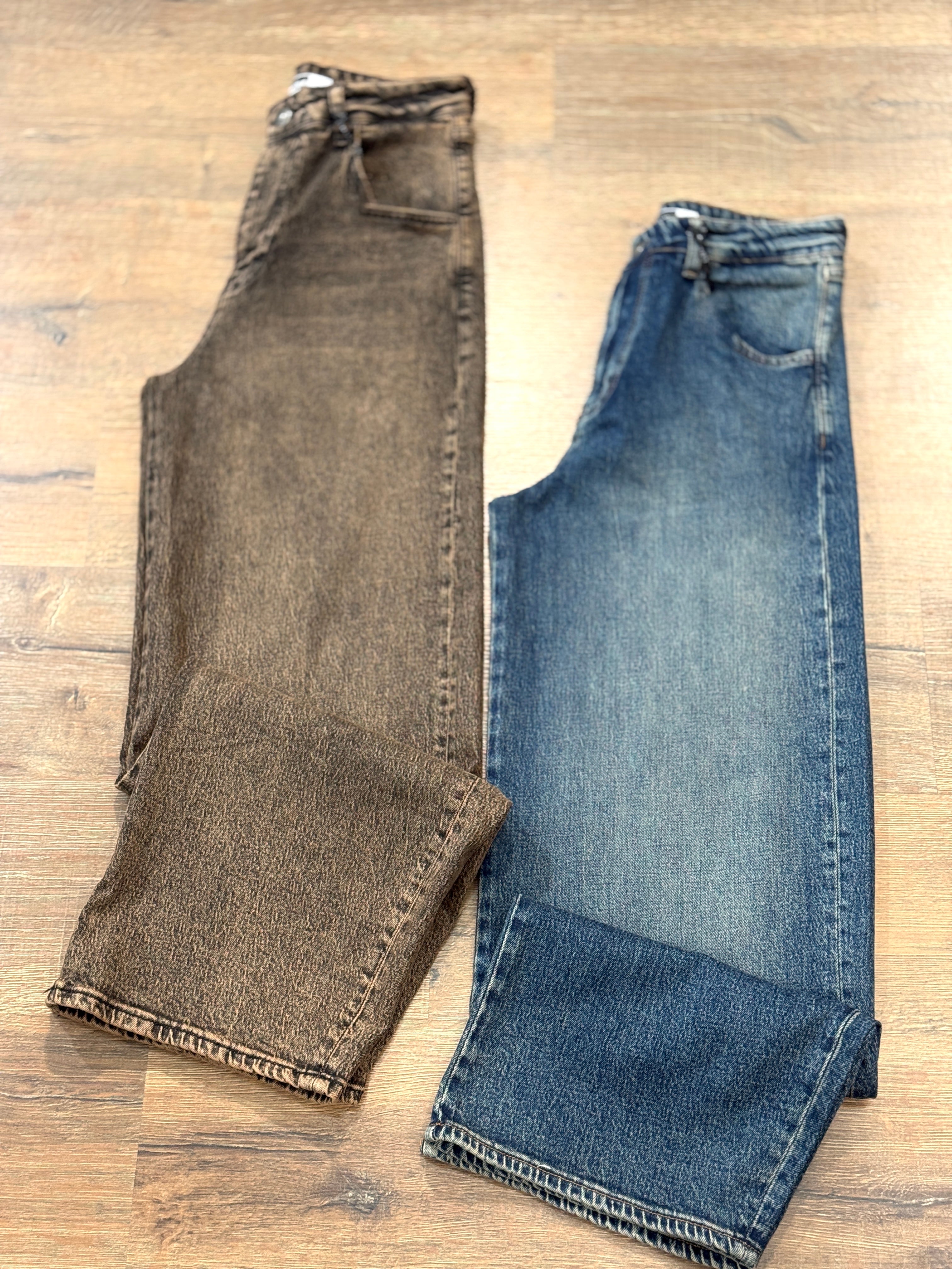 Jeans palazzo slavato