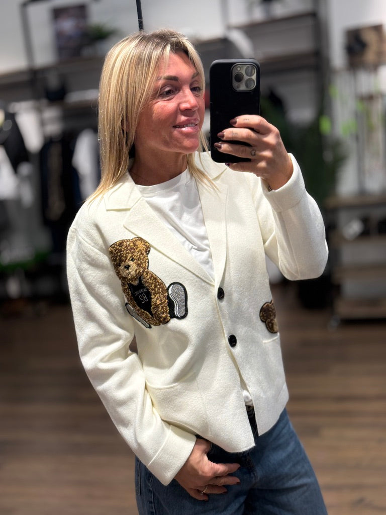 Cardigan con orsi