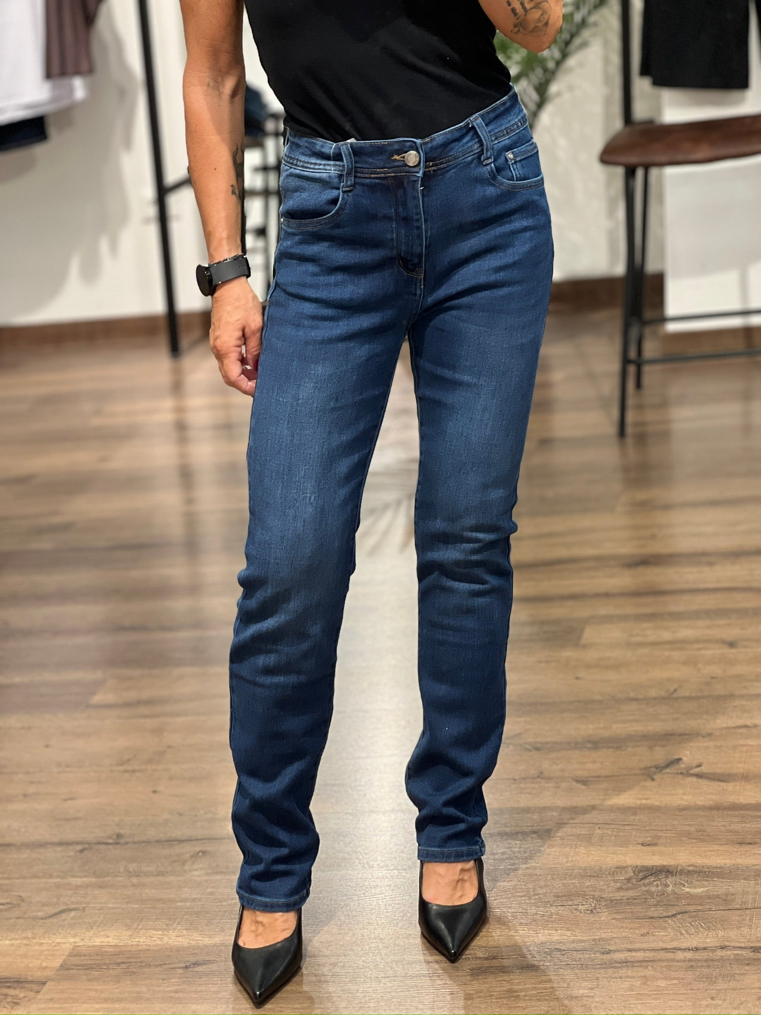 Jeans regular leggermente svasato