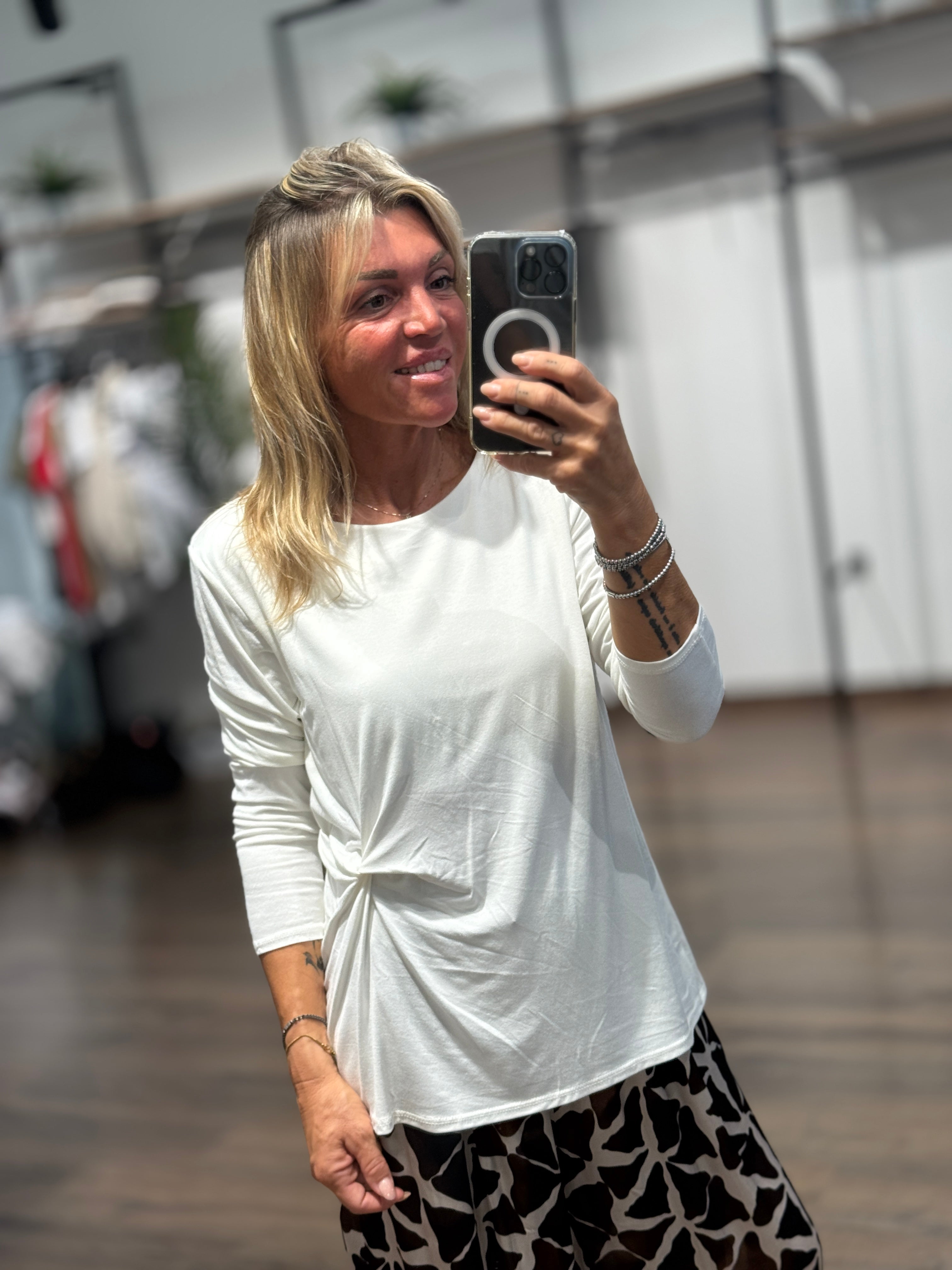 Maglia con drappeggio