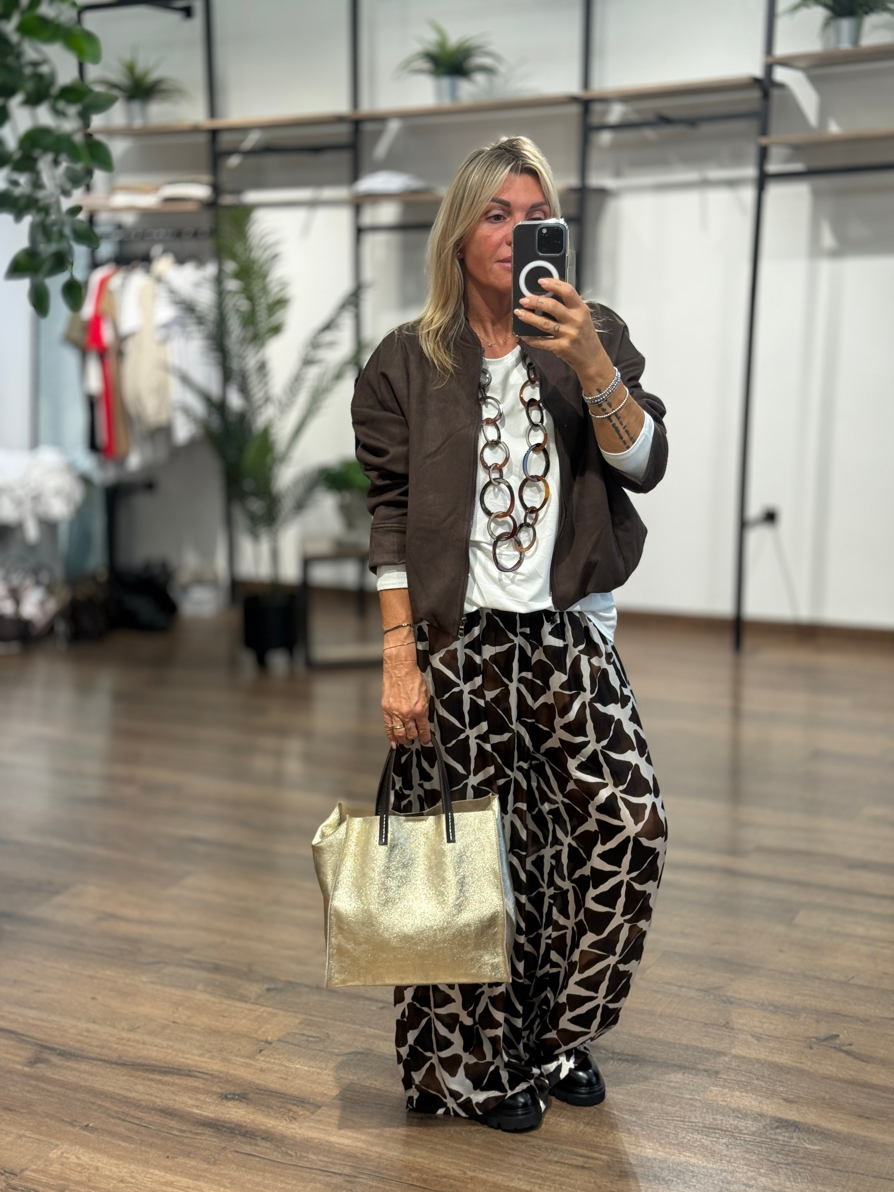 Bomber con zip