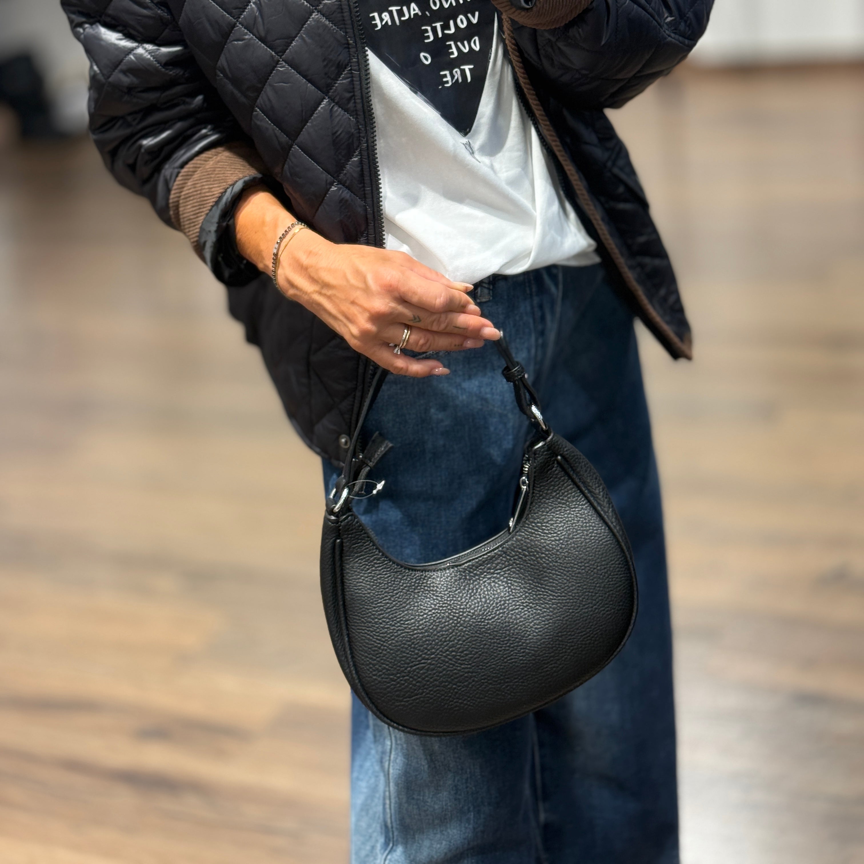 Mini bag a mezzaluna