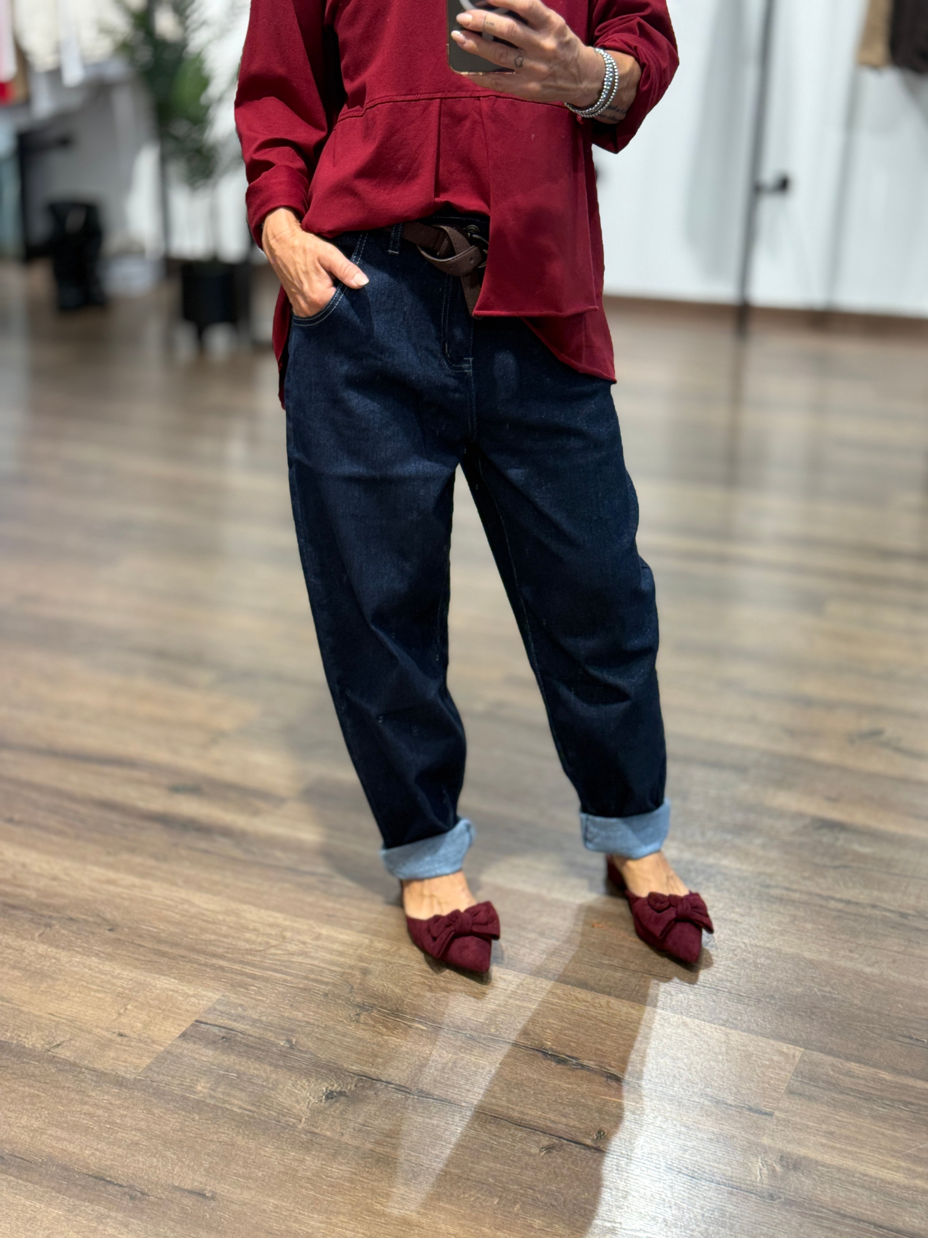 Jeans modello Momfit