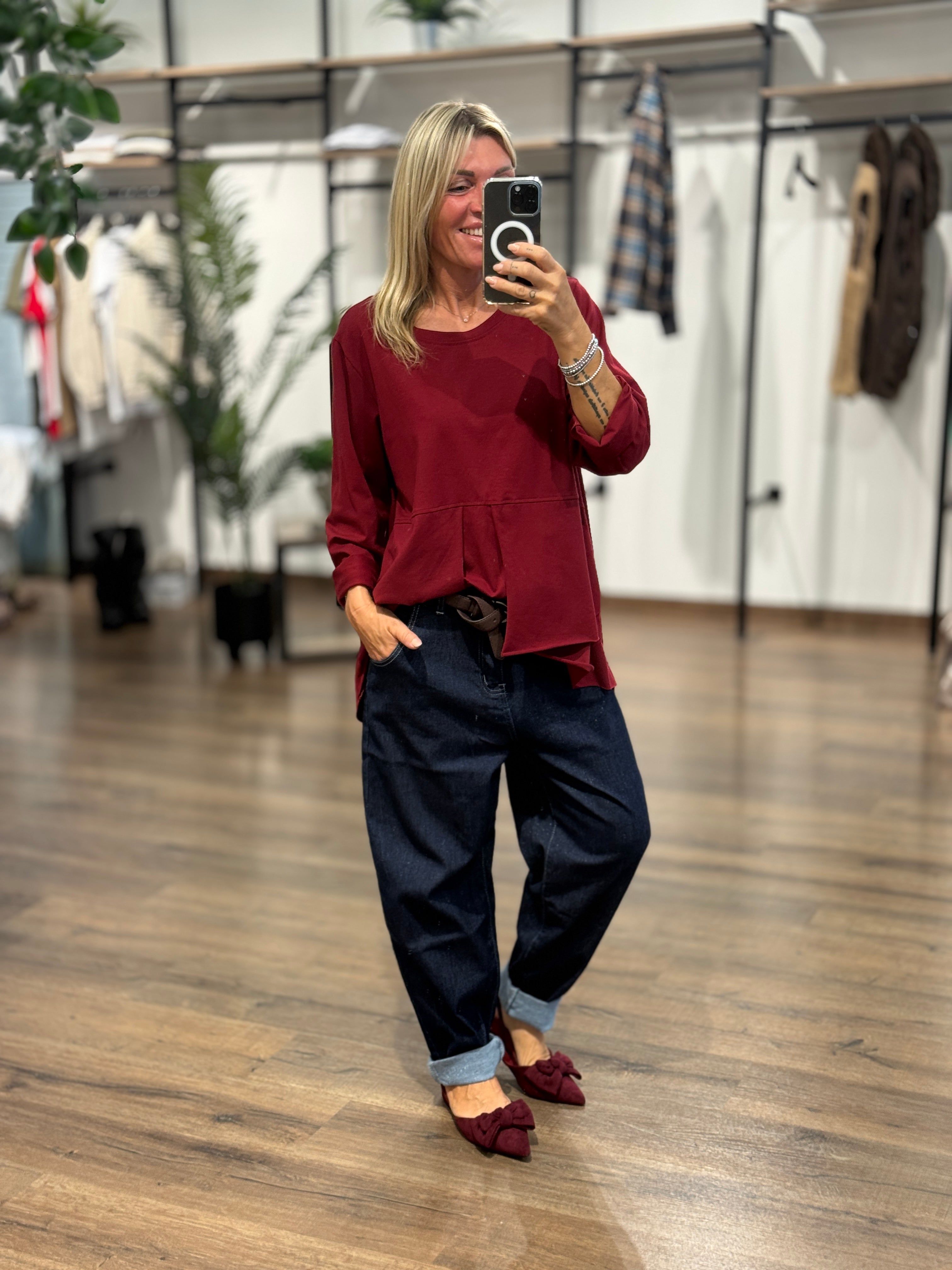 Jeans modello Momfit